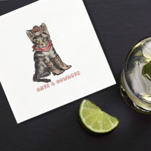 cats and cowboys  napkin