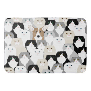 Cats and Dog Bathmat