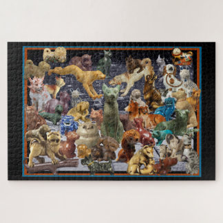Cats and Dogs Figurines Jigsaw Puzzle