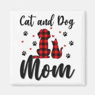 Cats And Dogs Mum Mother's Day Puppy Pets Animals  Magnet