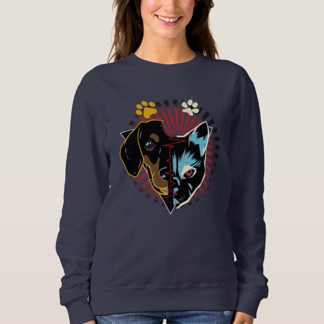 Cats And Dogs Sweatshirt (Front)