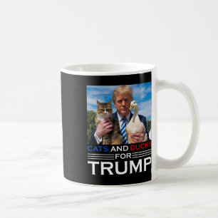 Cats And Ducks For Trump Kittens And Ducks For Tru Coffee Mug