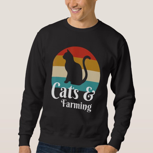 Cats And Farming Sweatshirt (Front)