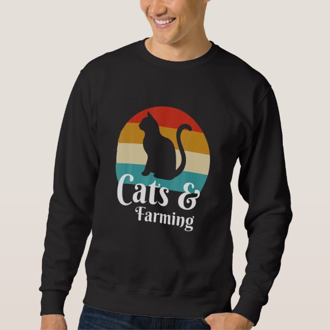 Cats And Farming Sweatshirt (Front)
