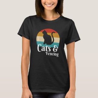 Cats And Fencing  T-Shirt