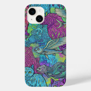 Cats and fish-birds by Natasha Us Case-Mate iPhone 14 Case