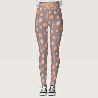Cats and flowers leggings