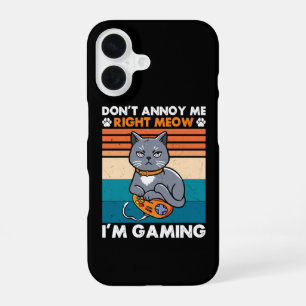 Cats And Gaming For The Cat Lover Gamer Video Game iPhone 16 Case