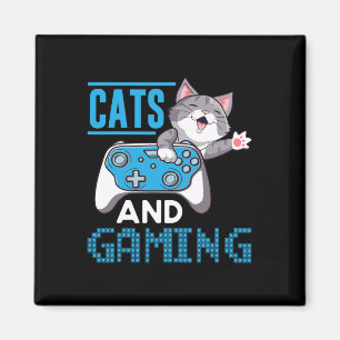 Cats And Gaming For The Cat Lover Gamer Video Game Magnet