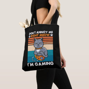 Cats And Gaming For The Cat Lover Gamer Video Game Tote Bag