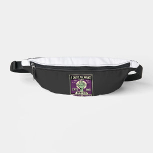 Cats And Horror Movies Halloween Design Bum Bags