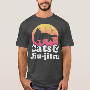 Cats and Jiujitsu Mens or Womens Cat  T-Shirt