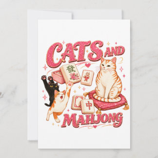 Cats and Mahjong Card
