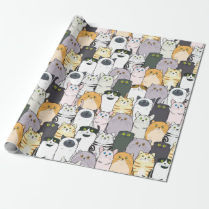 Cats and More Cats Wrapping Paper