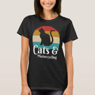 Cats And Motorcycling T-Shirt