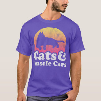 Cats and Muscle Cars Men's or Women's Cat and Musc T-Shirt
