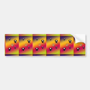 Cats and Paw Print Bumper Sticker