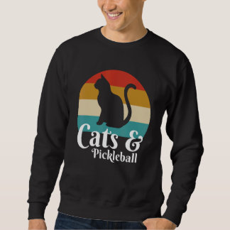 Cats And Pickleball Sweatshirt