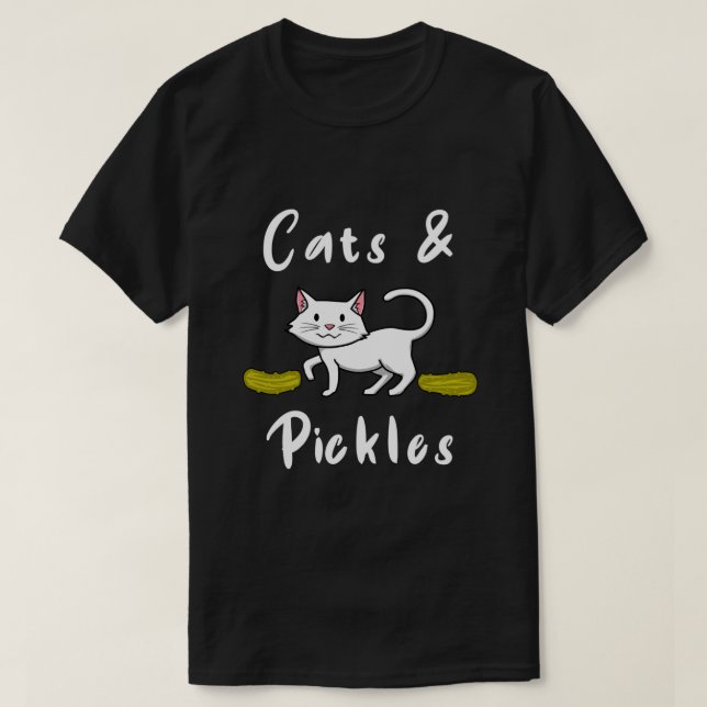 Cats and Pickles Cucumber Sandwich Pickle  T-Shirt (Design Front)
