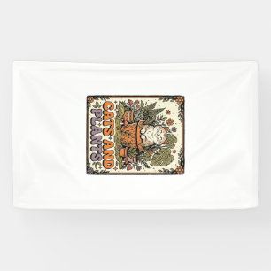 Cats And Plants Cat Plants Cottagecore Vintage Banner