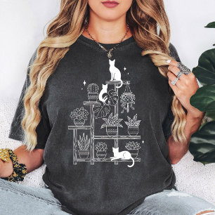 Cats and Plants Shelf T-Shirt