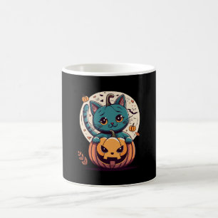 Cats and Pumpkins for a Happy Halloween! Coffee Mug