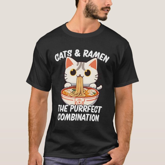 Cats And Ra The Purrfect Combination T-Shirt (Front)