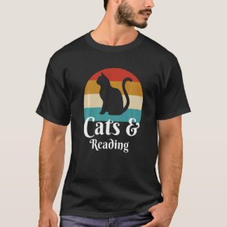 Cats And Reading  T-Shirt