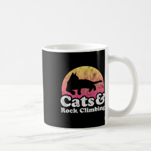 Cats And Rock Climbing Men's Or Women's Cat Coffee Mug