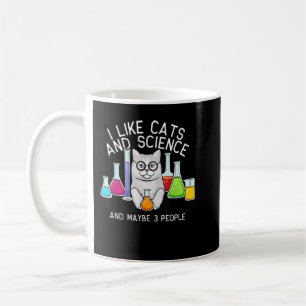 Cats And Science Shirt, Cat Lover Tshirt, Cat Tee, Coffee Mug