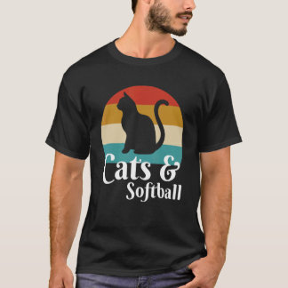 Cats And Softball T-Shirt