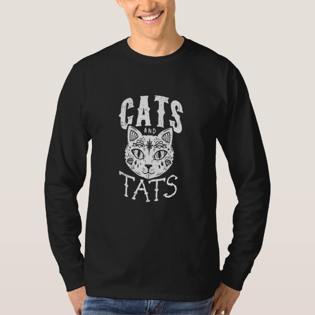Cats And Tats Cat-Tattoo- Tee (Front)