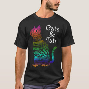 Cats and Tats Colourful Cat & Tattoo T-Shirt