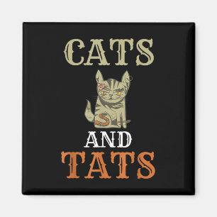 Cats And Tats Ink Tattoo Lover Magnet