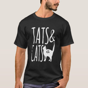 Cats And Tats Tattoos Cat Animals Inking T-Shirt
