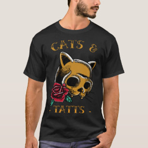 Cats and Tatts cat tattoo T-Shirt