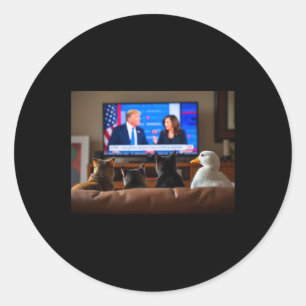 Cats And The Ducks Trump Shirt Classic Round Sticker