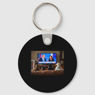 Cats And The Ducks Trump Shirt Key Ring
