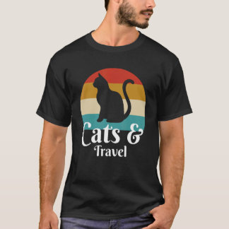 Cats And Travel Travelling T-Shirt