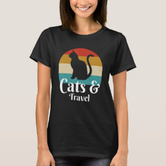 Cats And Travel Travelling T-Shirt