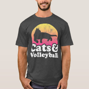 Cats and Volleyball Mens or Womens Cat T-Shirt