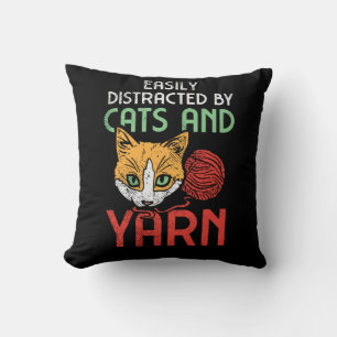 Cats And Yarn Cushion