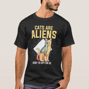 Cats Are Alien Pet Animal Ufo Believer Tee