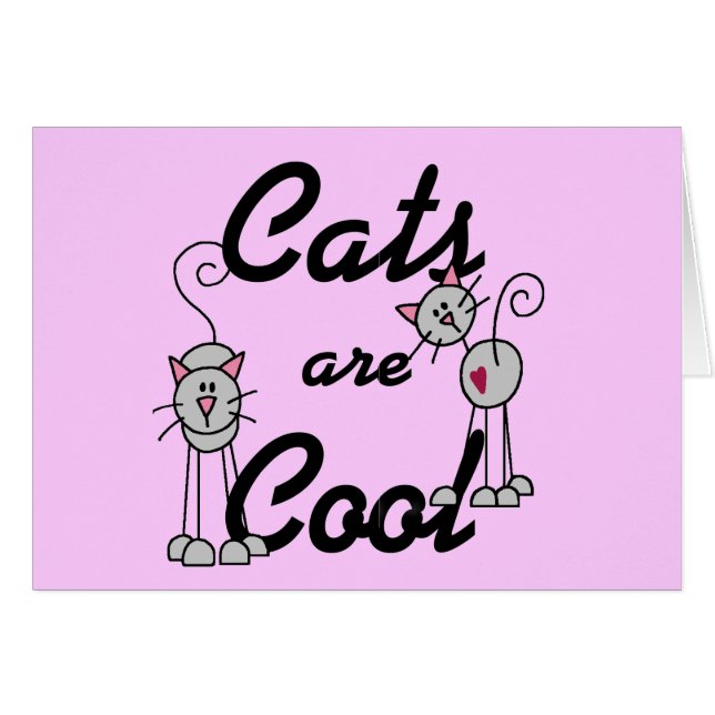 Cats Are Cool Tshirts and Gifts (Front Horizontal)