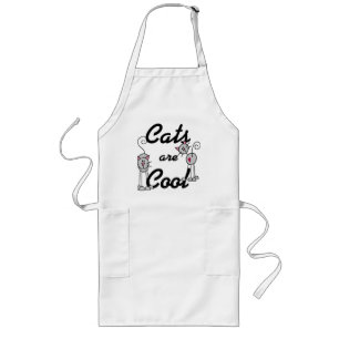 Cats Are Cool Tshirts and Gifts Long Apron