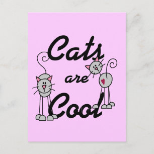 Cats Are Cool Tshirts and Gifts Postcard