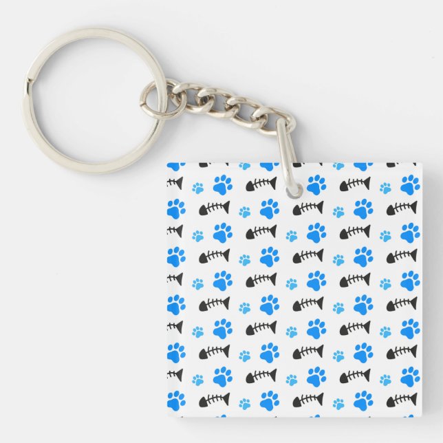 Cats Are Inquisitive Key Ring (Front)