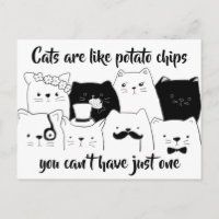 Cats Are Like Potato Chips// Cat Doodle