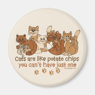 Cats are like potato chips magnet