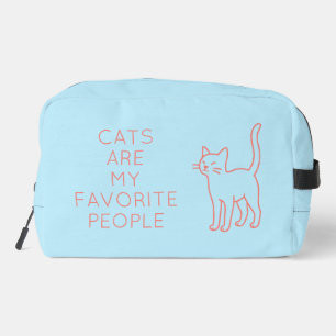 Cats are my favorite people dopp kit